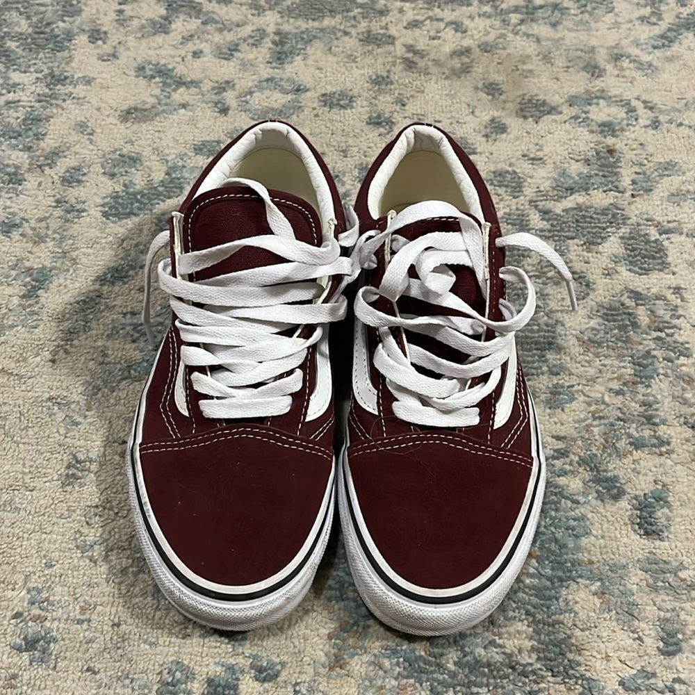 Burgundy Vans